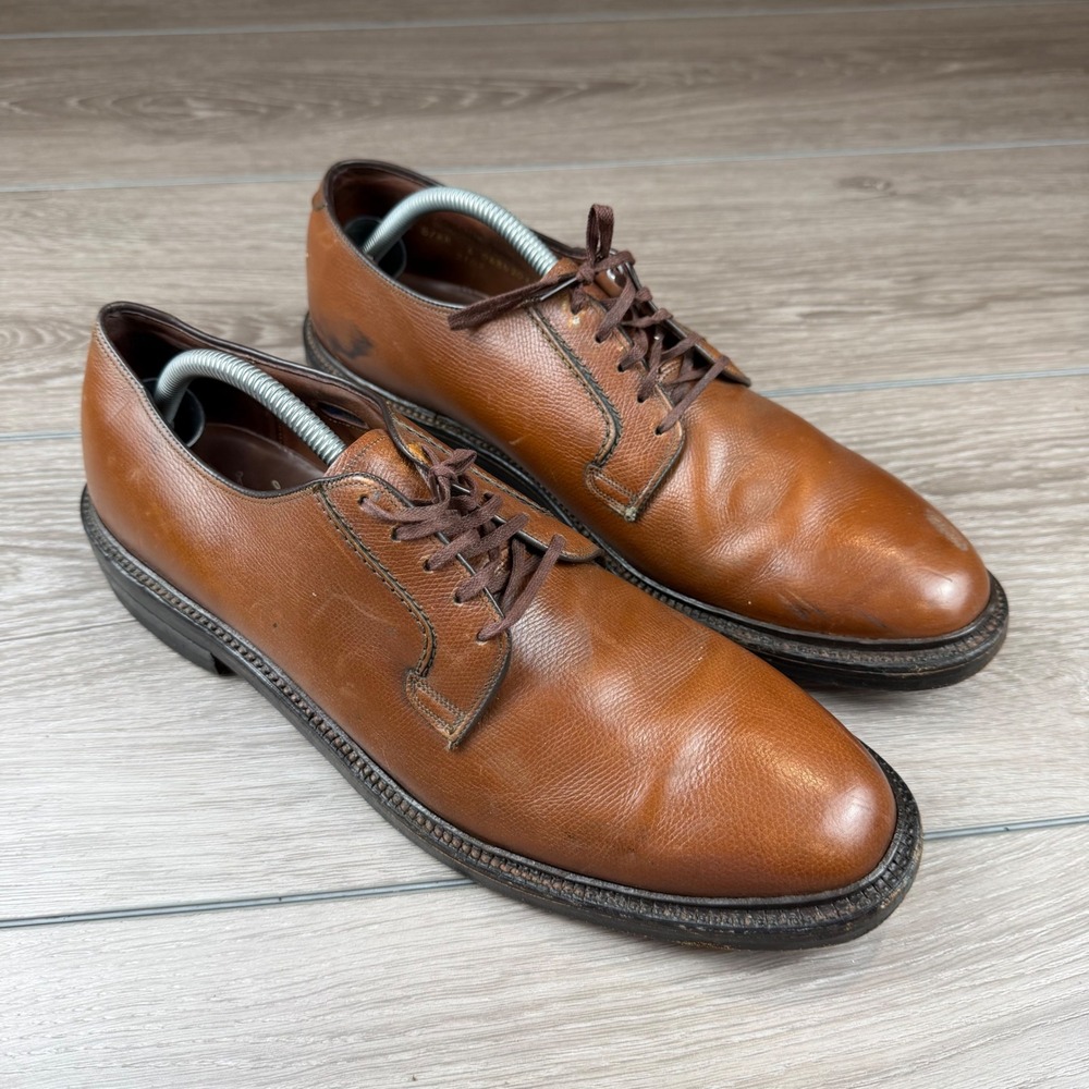 Hanover Mens L.B. Sheppard Signatures Leather Derby Shoes Brown 12 B/AA